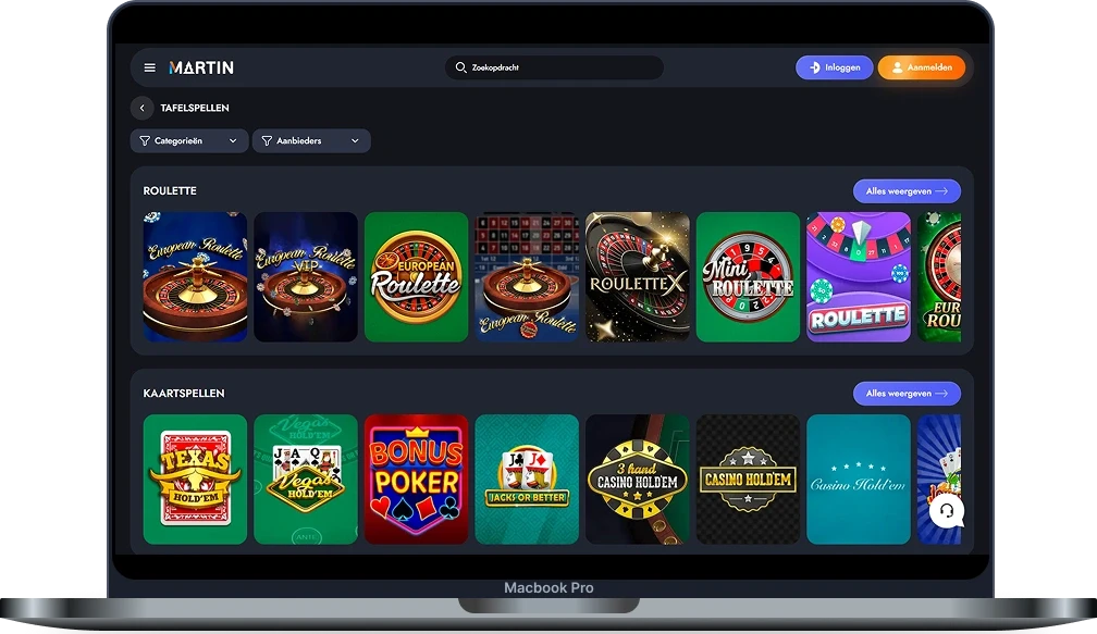 Martin Casino Tafelspellen