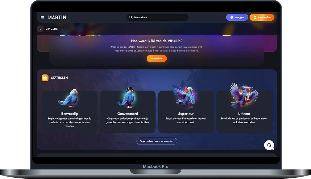 Martin Casino VIP-Programma